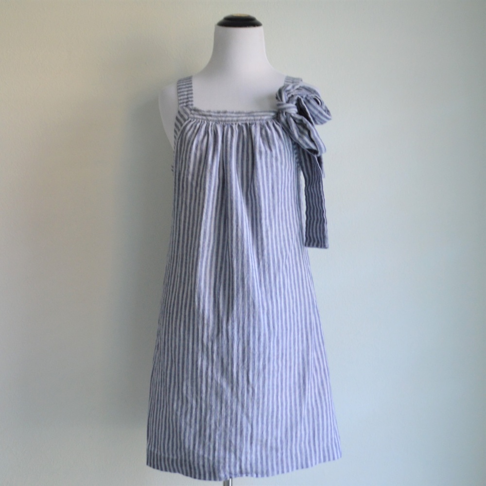 Trina Turk Blue and White Striped Mini Dress - Picture 5 of 5